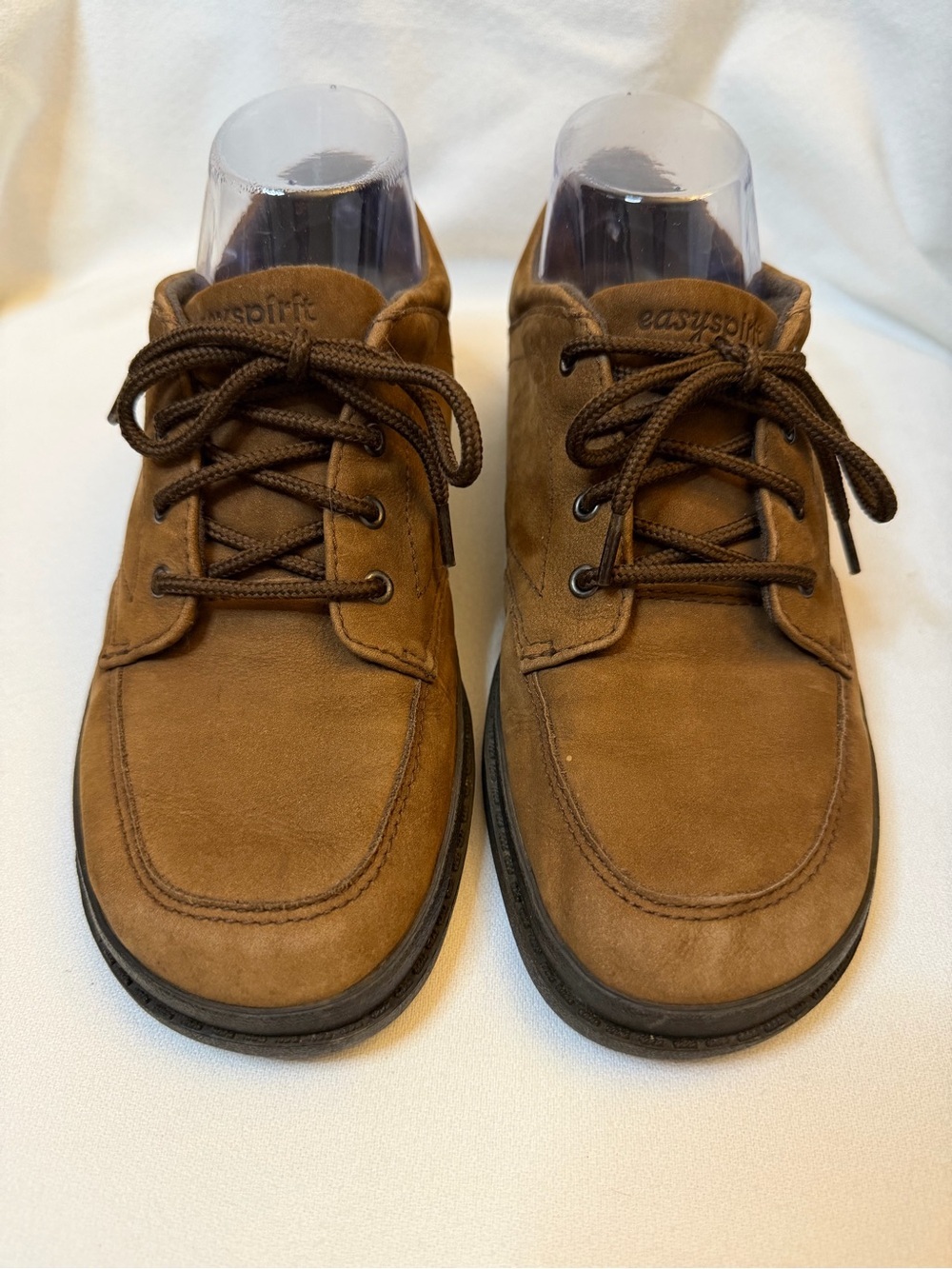 Easy Spirit Brown Suede Lace Up Oxford Comfort Walking Shoes Size 7.5